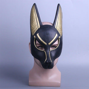 Egyptian Anubis Mask Halloween Cosplay PVC Wolf Masquerade Mask Party Props New